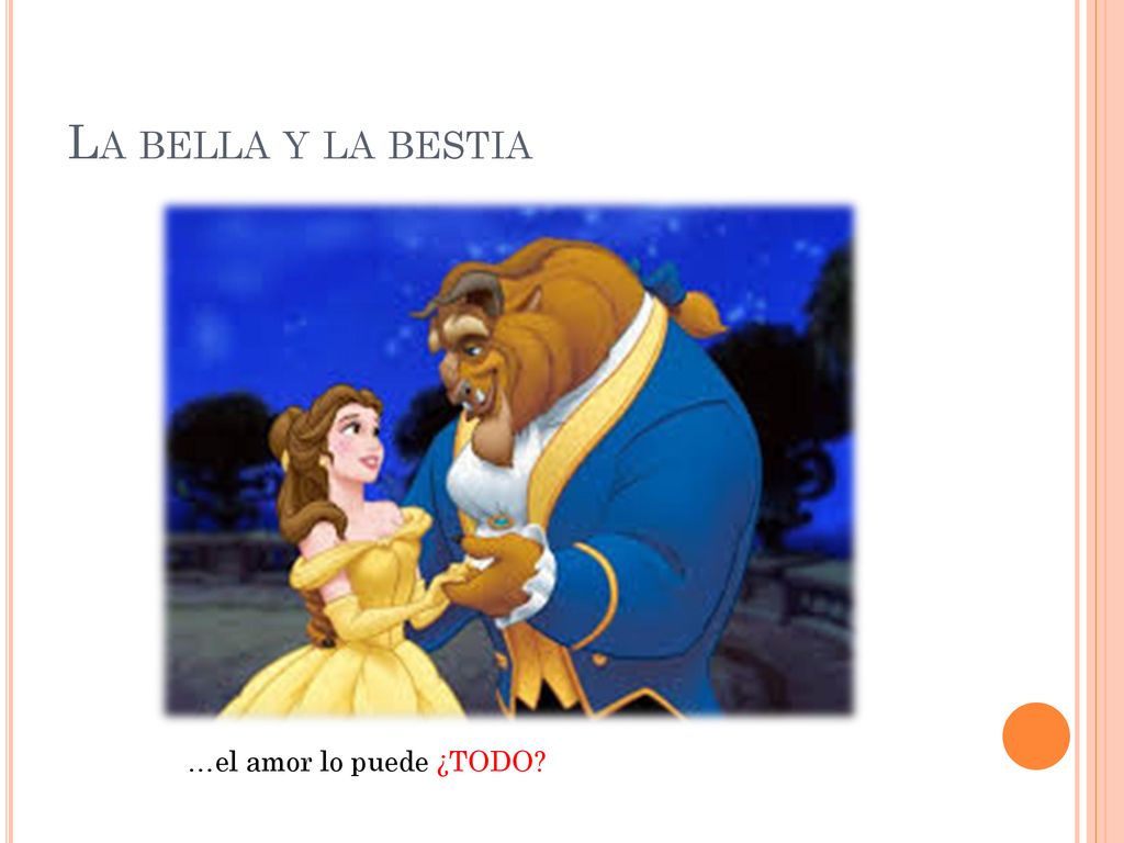 La bella y la bestia …el amor lo puede ¿TODO