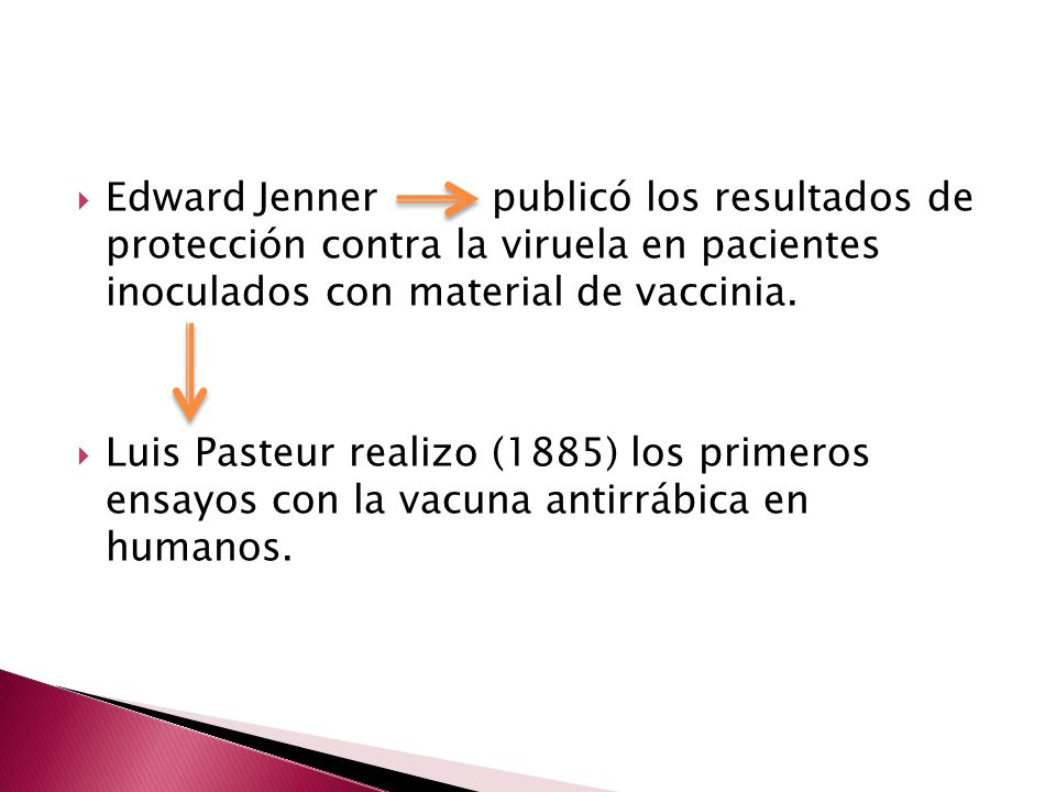 Edward Jenner publicó los resultados de protección contra la viruela en pacientes inoculados con material de vaccinia.