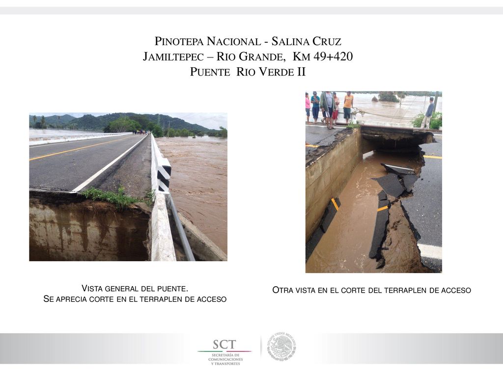 Pinotepa Nacional - Salina Cruz Jamiltepec – Rio Grande, Km Puente Rio Verde II