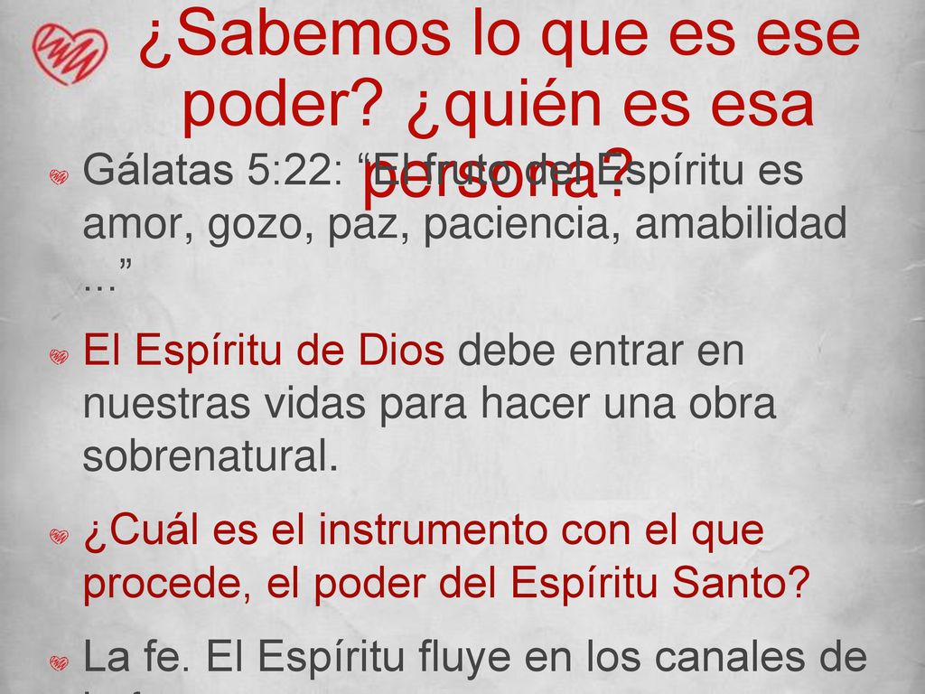 ¿Sabemos lo que es ese poder ¿quién es esa persona