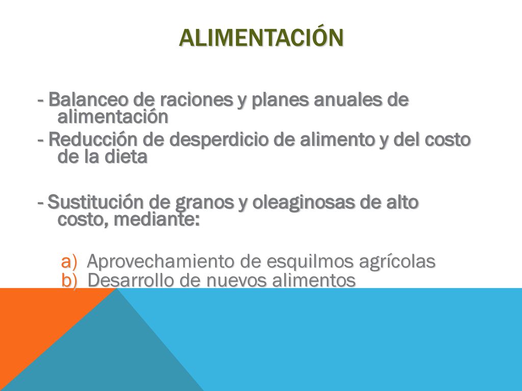 ALIMENTACIÓN - Balanceo de raciones y planes anuales de alimentación
