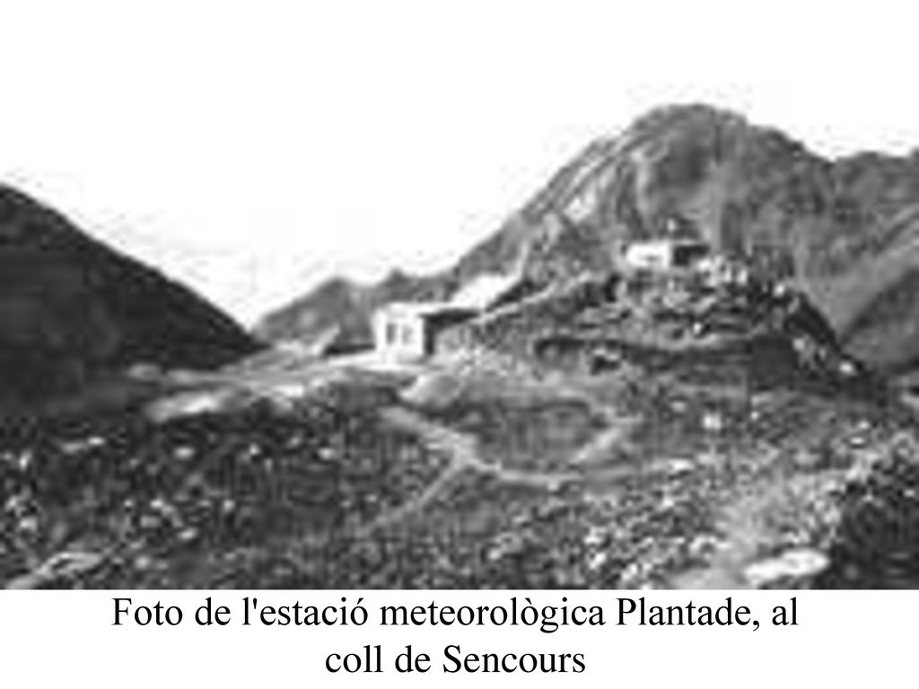 Foto de l estació meteorològica Plantade, al coll de Sencours