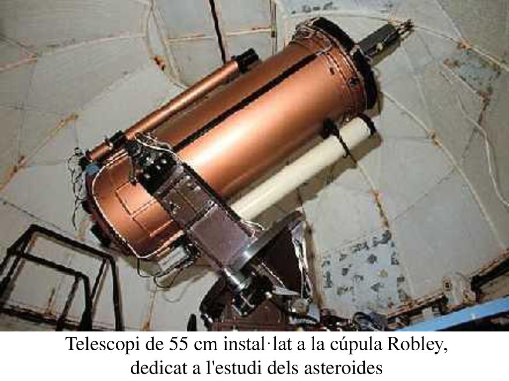 Telescopi de 55 cm instal·lat a la cúpula Robley, dedicat a l estudi dels asteroides