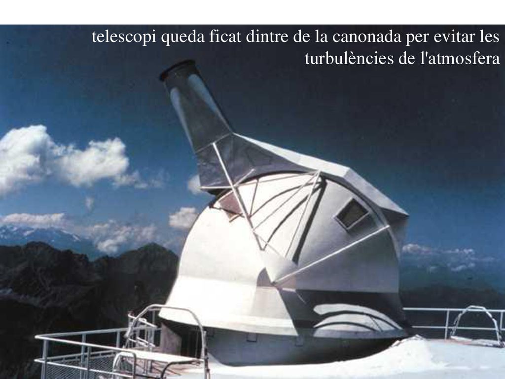 Cúpula de la torreta (tourelle), on hi ha un telescopi solar