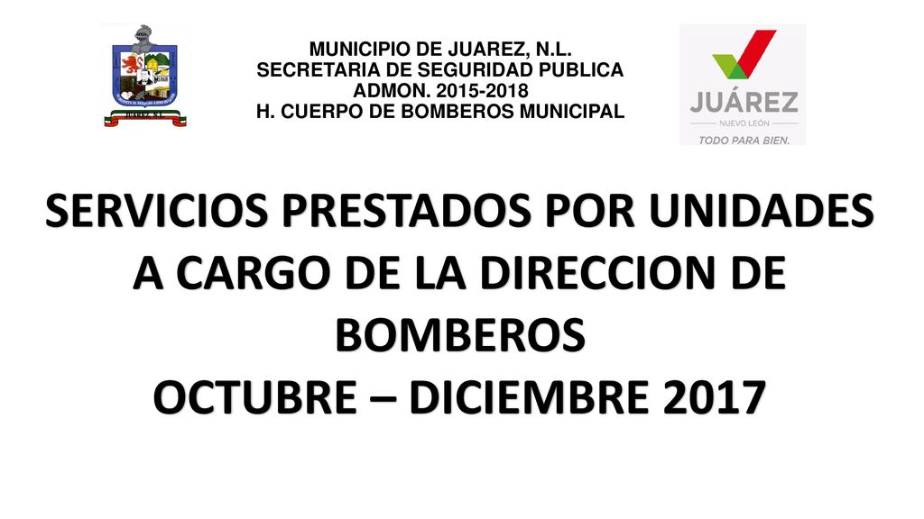 SERVICIOS PRESTADOS POR UNIDADES A CARGO DE LA DIRECCION DE