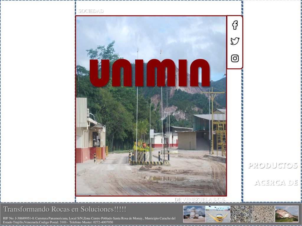 UNIMIN PRODUCTOS ACERCA DE Transformando Rocas en Soluciones!!!!!