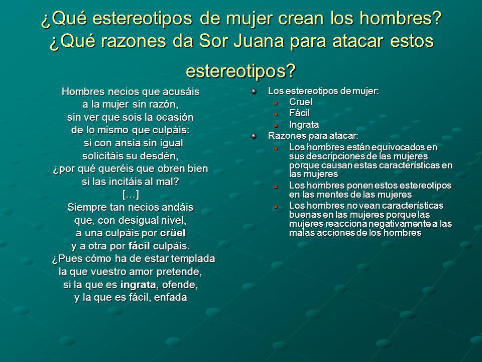 ¿Qué estereotipos de mujer crean los hombres