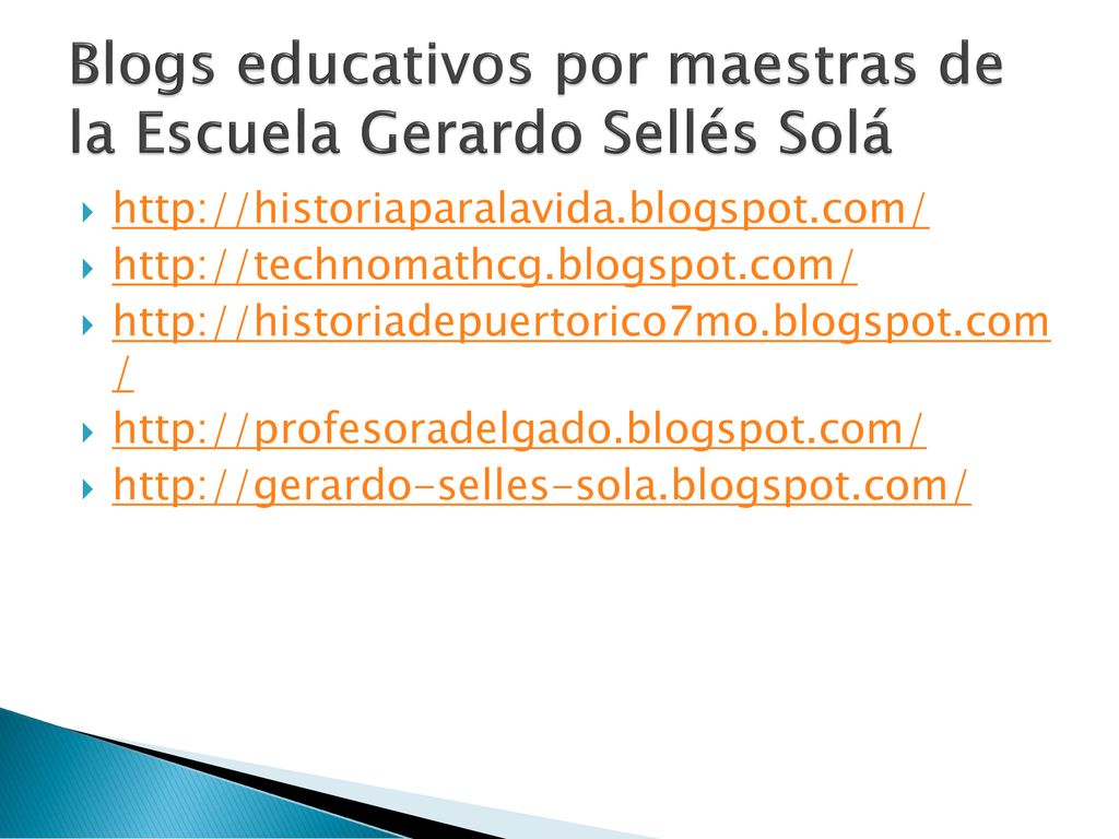 Blogs educativos por maestras de la Escuela Gerardo Sellés Solá