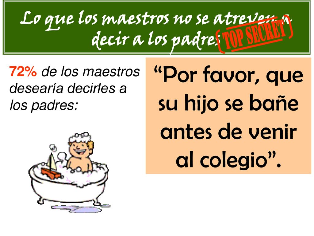 Lo que los maestros no se atreven a decir a los padres
