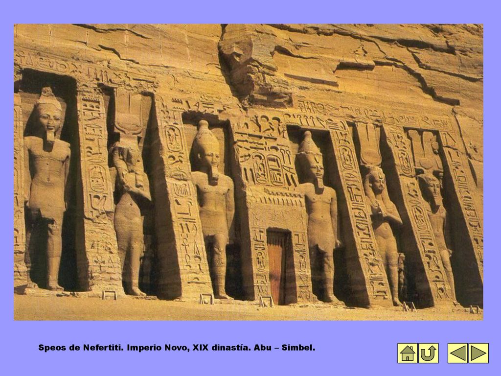 Speos de Nefertiti. Imperio Novo, XIX dinastía. Abu – Simbel.