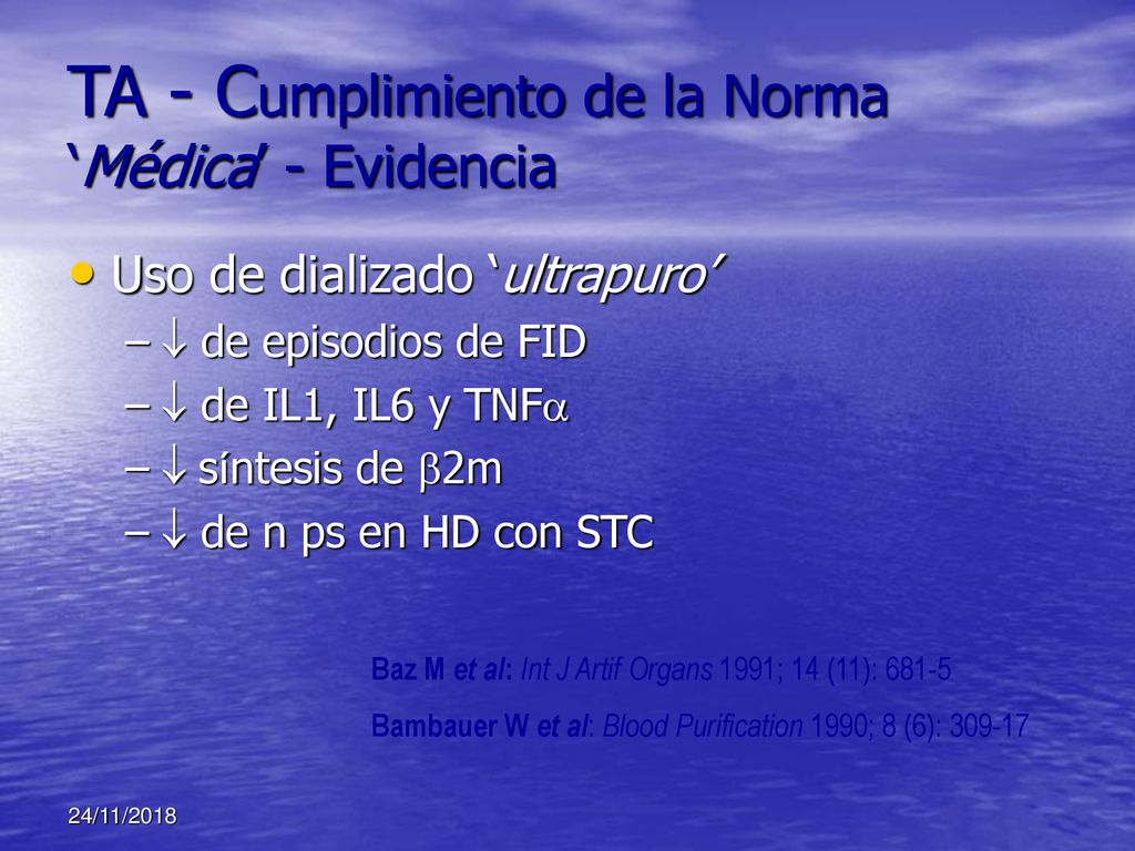 TA - Cumplimiento de la Norma ‘Médica’ - Evidencia