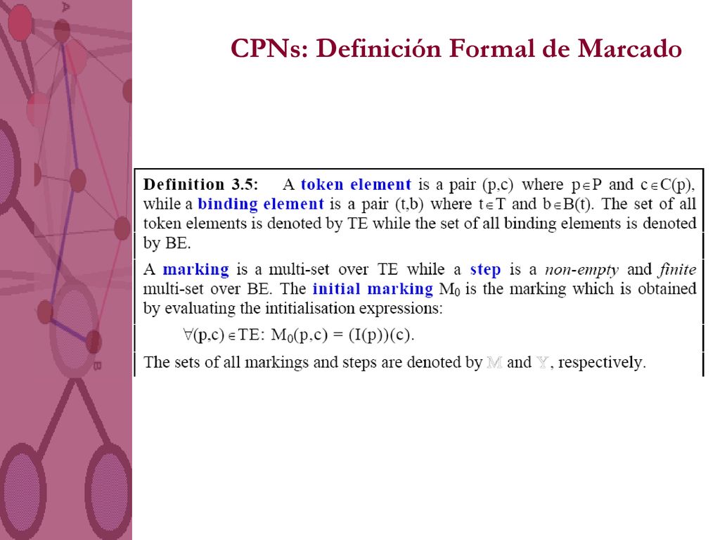 CPNs: Definición Formal de Marcado