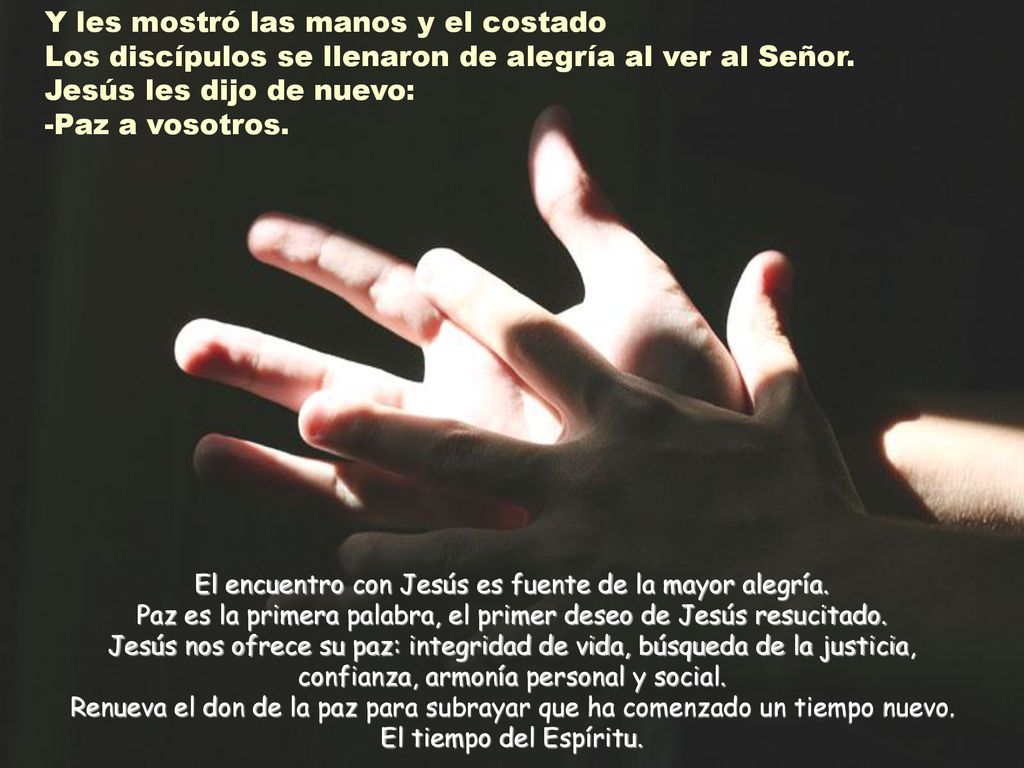 El encuentro con Jesús es fuente de la mayor alegría.