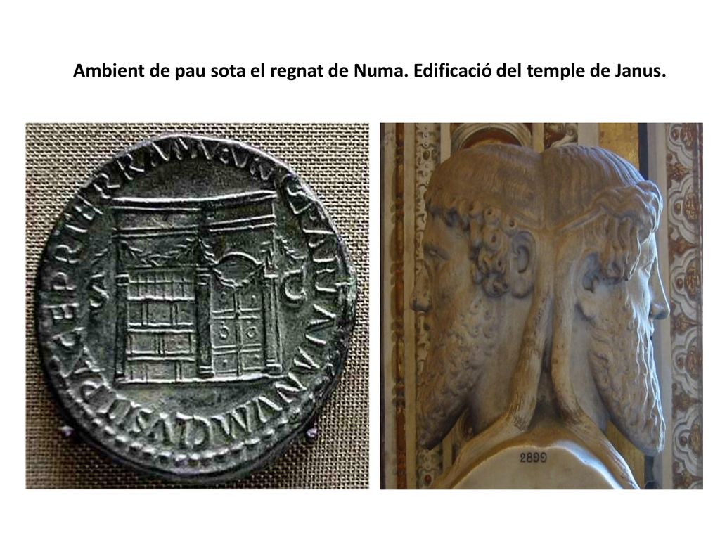 Ambient de pau sota el regnat de Numa. Edificació del temple de Janus.