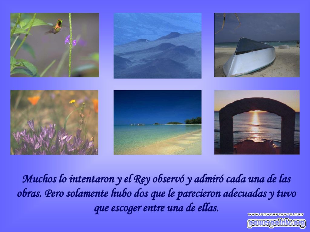 Muchos lo intentaron y el Rey observó y admiró cada una de las obras