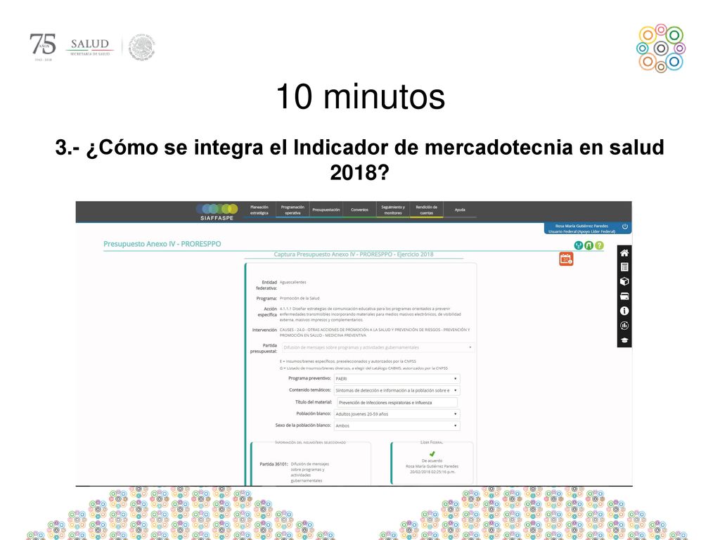 3.- ¿Cómo se integra el Indicador de mercadotecnia en salud 2018