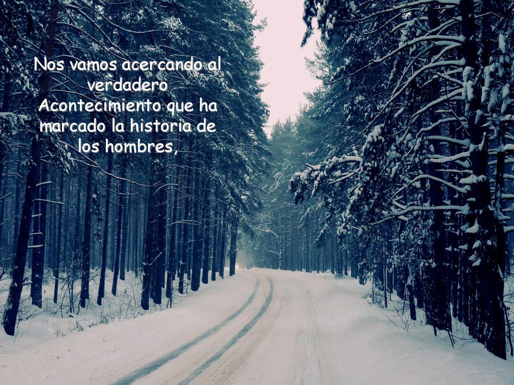 Nos vamos acercando al verdadero Acontecimiento que ha marcado la historia de los hombres,