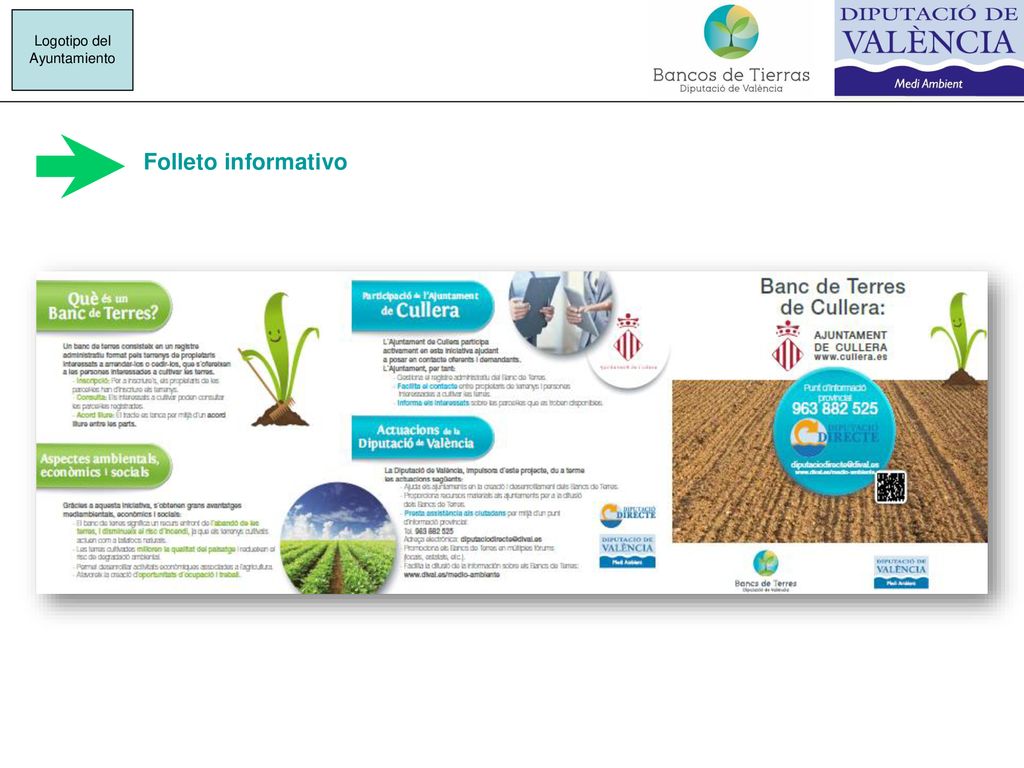Logotipo del Ayuntamiento Folleto informativo
