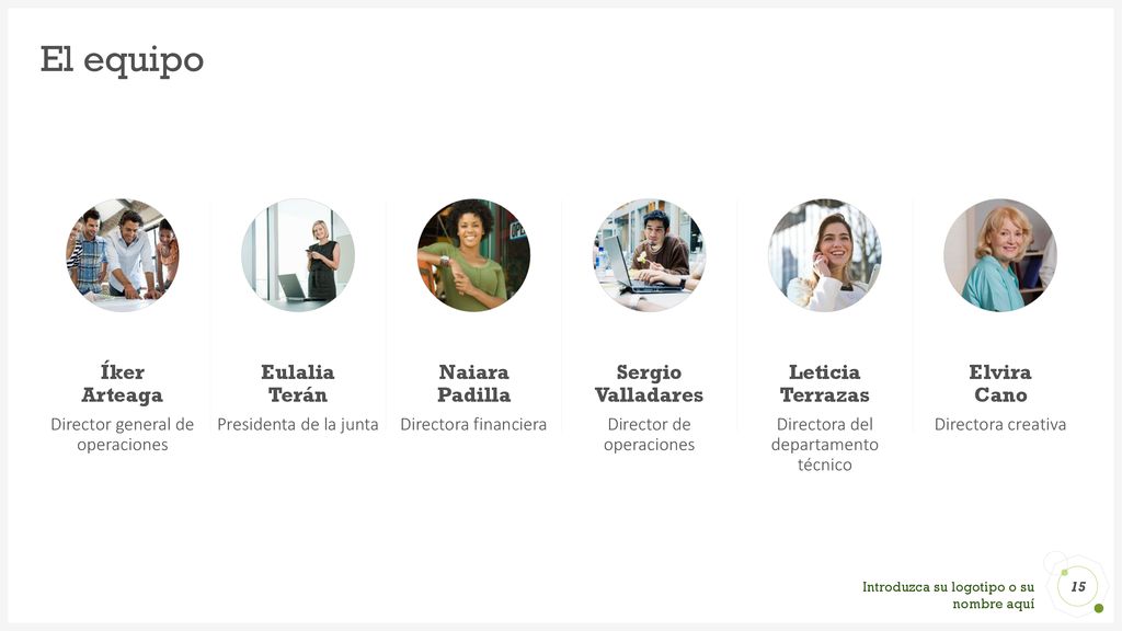 El equipo Íker Arteaga Eulalia Terán Naiara Padilla Sergio Valladares