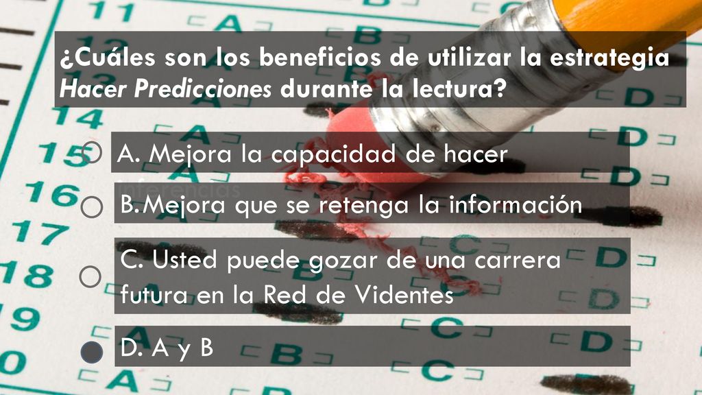 ¿Cuáles son los beneficios de utilizar la estrategia Hacer Predicciones durante la lectura