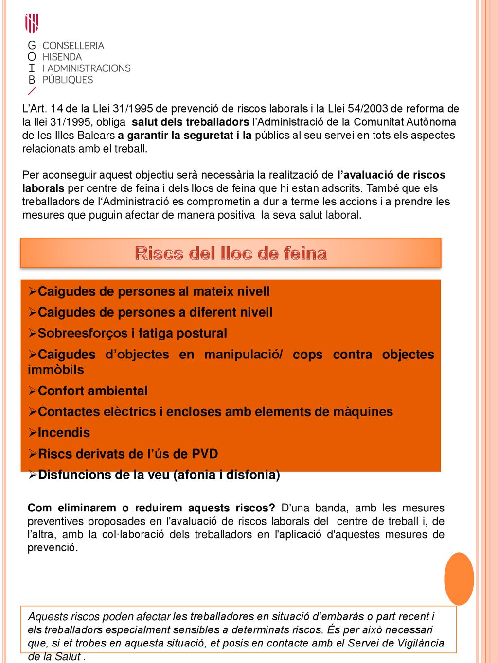 Riscs del lloc de feina Caigudes de persones al mateix nivell