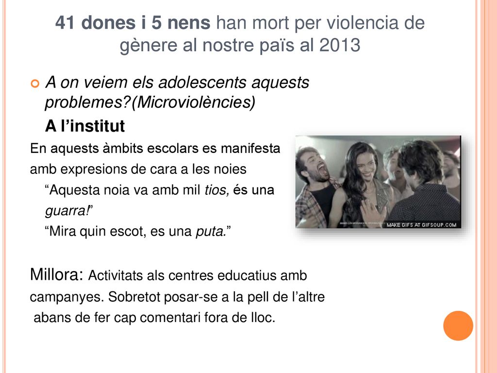 41 dones i 5 nens han mort per violencia de gènere al nostre païs al 2013