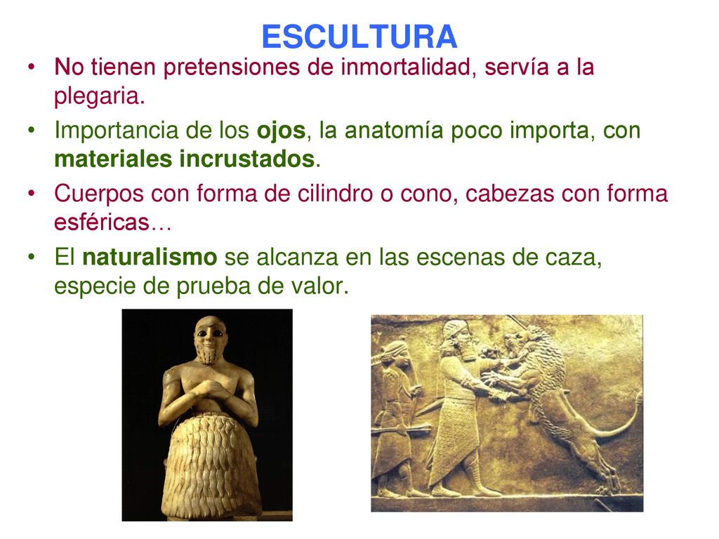ESCULTURA No tienen pretensiones de inmortalidad, servía a la plegaria.
