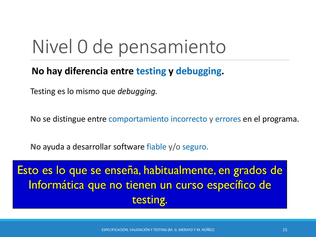 Especificación, Validación y Testing (M. G. Merayo y M. Núñez)