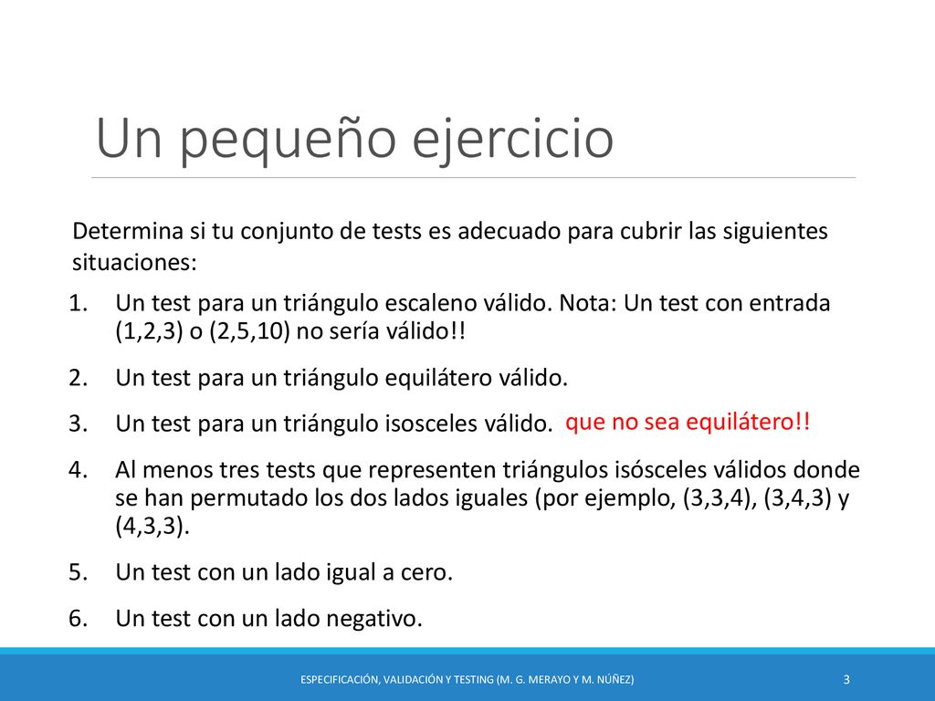 Especificación, Validación y Testing (M. G. Merayo y M. Núñez)