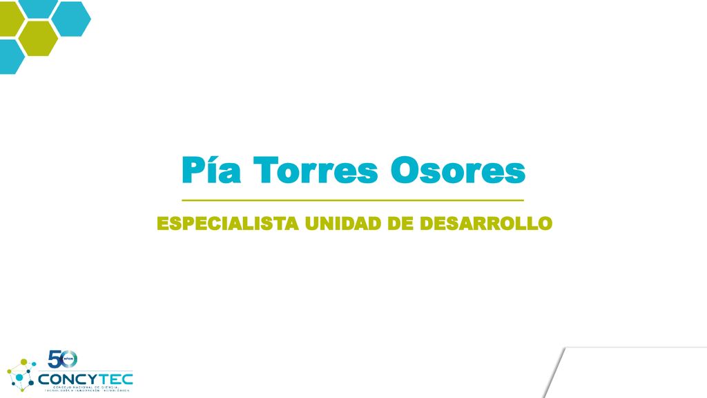 ESPECIALISTA UNIDAD DE DESARROLLO