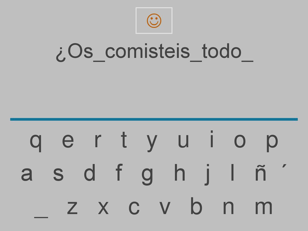 q e r t y u i o p a s d f g h j l ñ ´ _ z x c v b n m