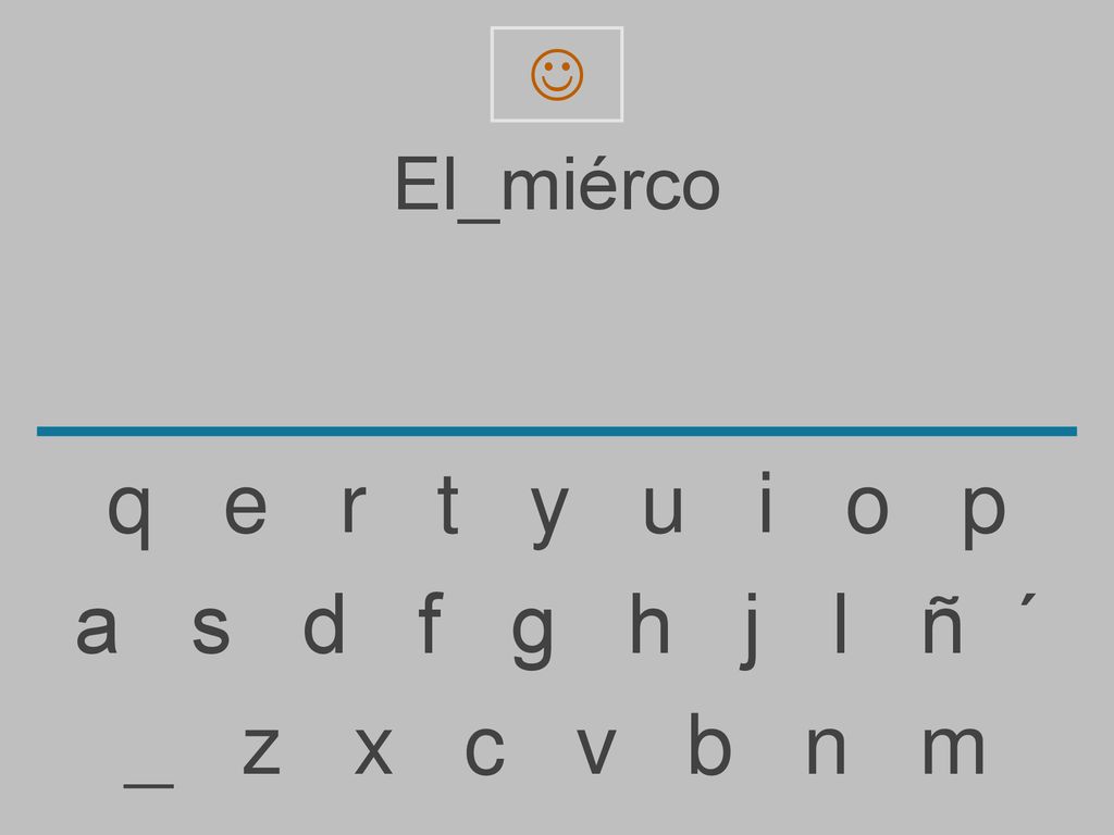  El_miérco. q e r t y u i o p.