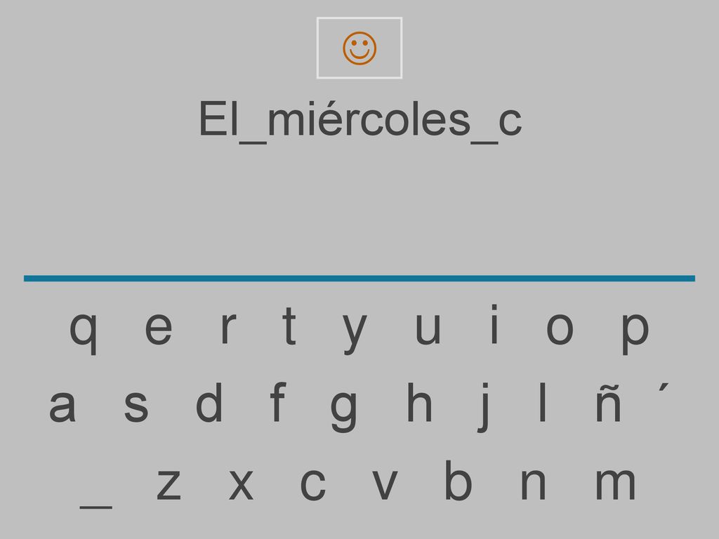  El_miércoles_c. q e r t y u i o p.