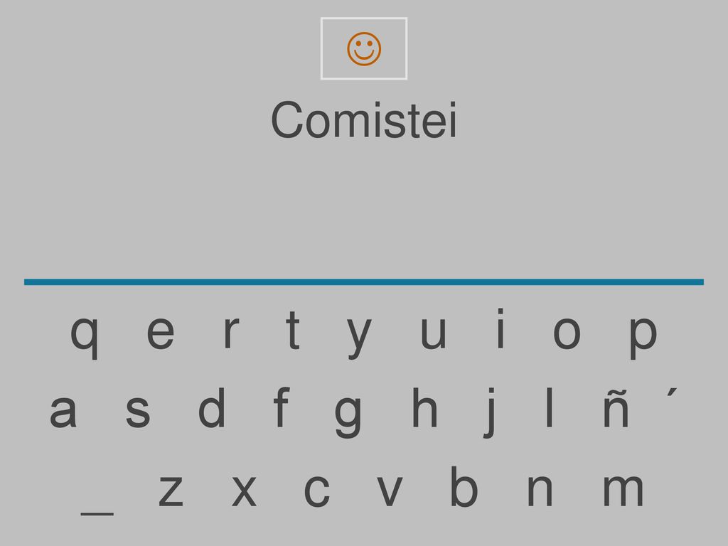  Comistei. q e r t y u i o p.
