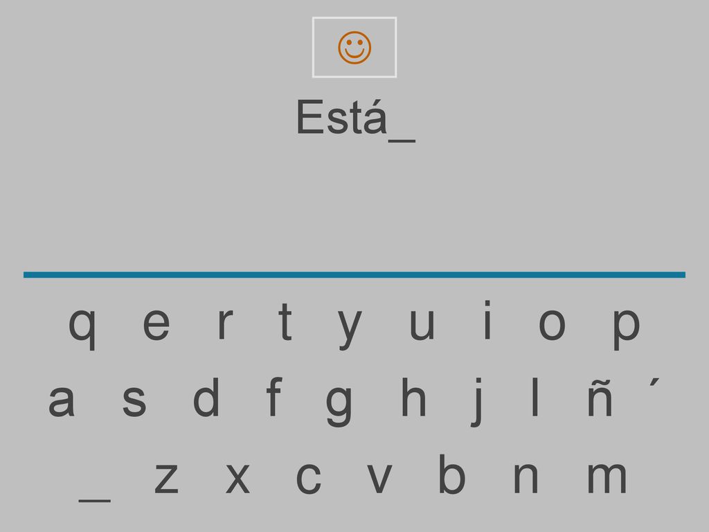 Está_. q e r t y u i o p.