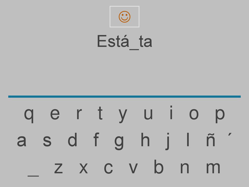  Está_ta. q e r t y u i o p.
