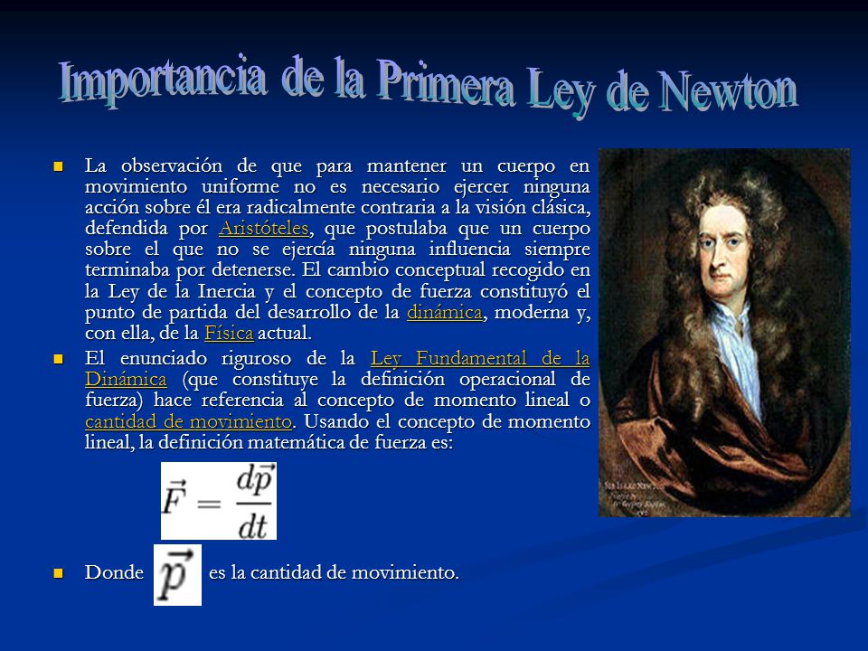 Importancia de la Primera Ley de Newton