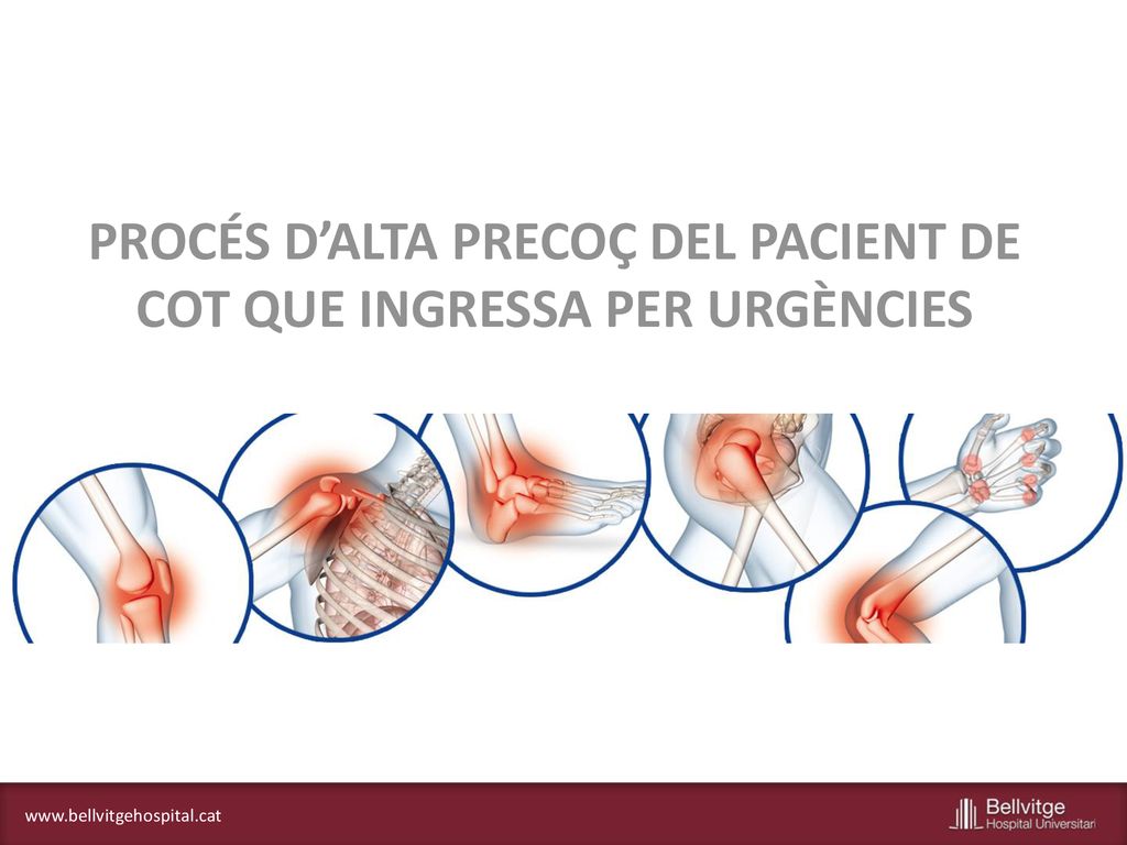 PROCÉS D’ALTA PRECOÇ DEL PACIENT DE COT QUE INGRESSA PER URGÈNCIES