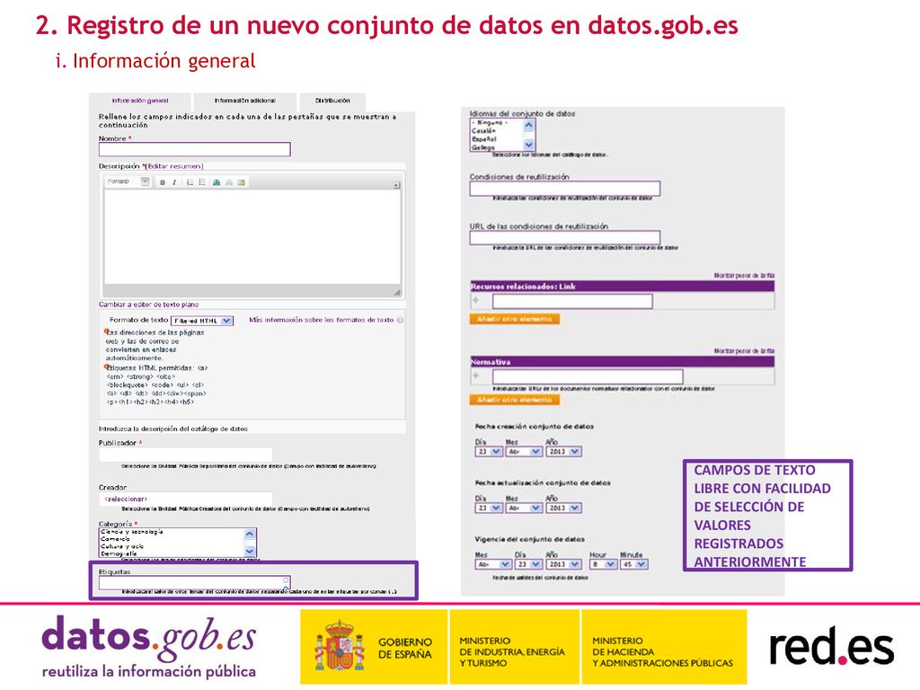 2. Registro de un nuevo conjunto de datos en datos.gob.es