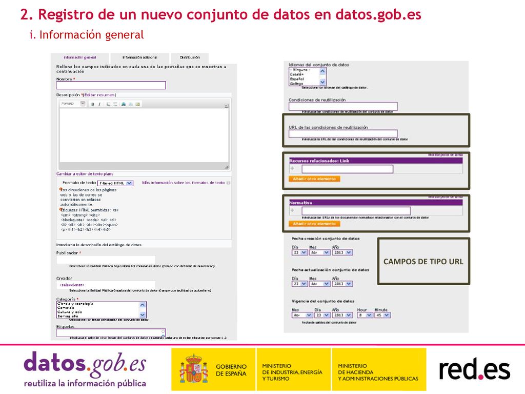 2. Registro de un nuevo conjunto de datos en datos.gob.es