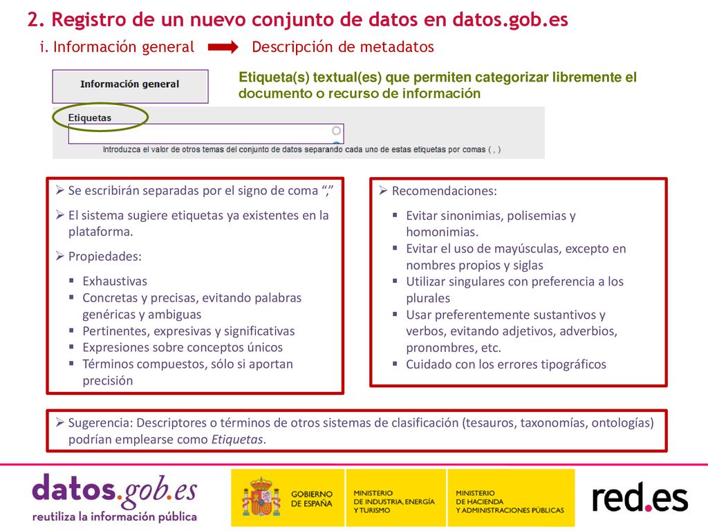 2. Registro de un nuevo conjunto de datos en datos.gob.es