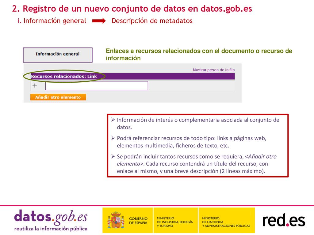 2. Registro de un nuevo conjunto de datos en datos.gob.es