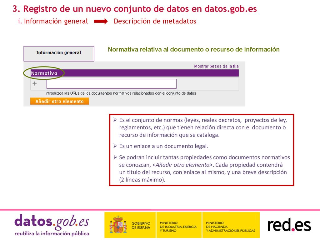 3. Registro de un nuevo conjunto de datos en datos.gob.es