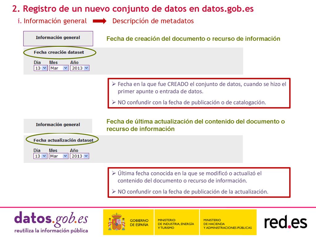 2. Registro de un nuevo conjunto de datos en datos.gob.es