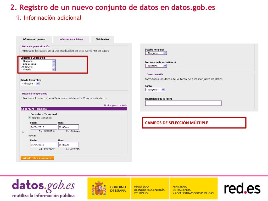 2. Registro de un nuevo conjunto de datos en datos.gob.es