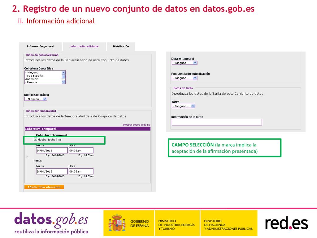 2. Registro de un nuevo conjunto de datos en datos.gob.es