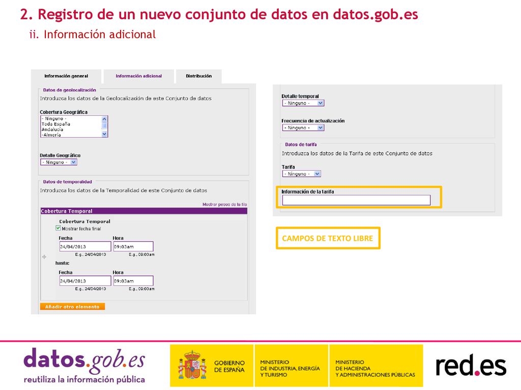 2. Registro de un nuevo conjunto de datos en datos.gob.es
