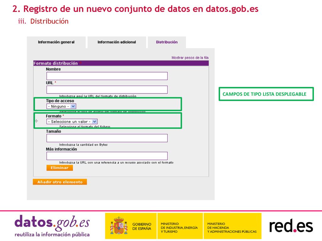 2. Registro de un nuevo conjunto de datos en datos.gob.es