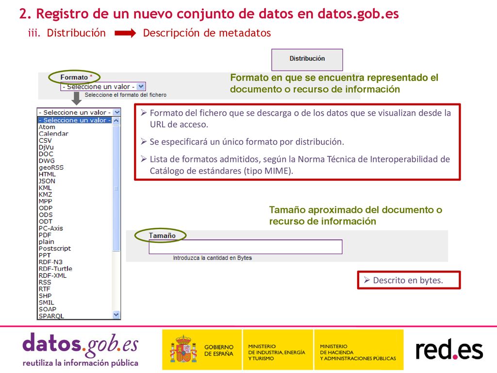 2. Registro de un nuevo conjunto de datos en datos.gob.es
