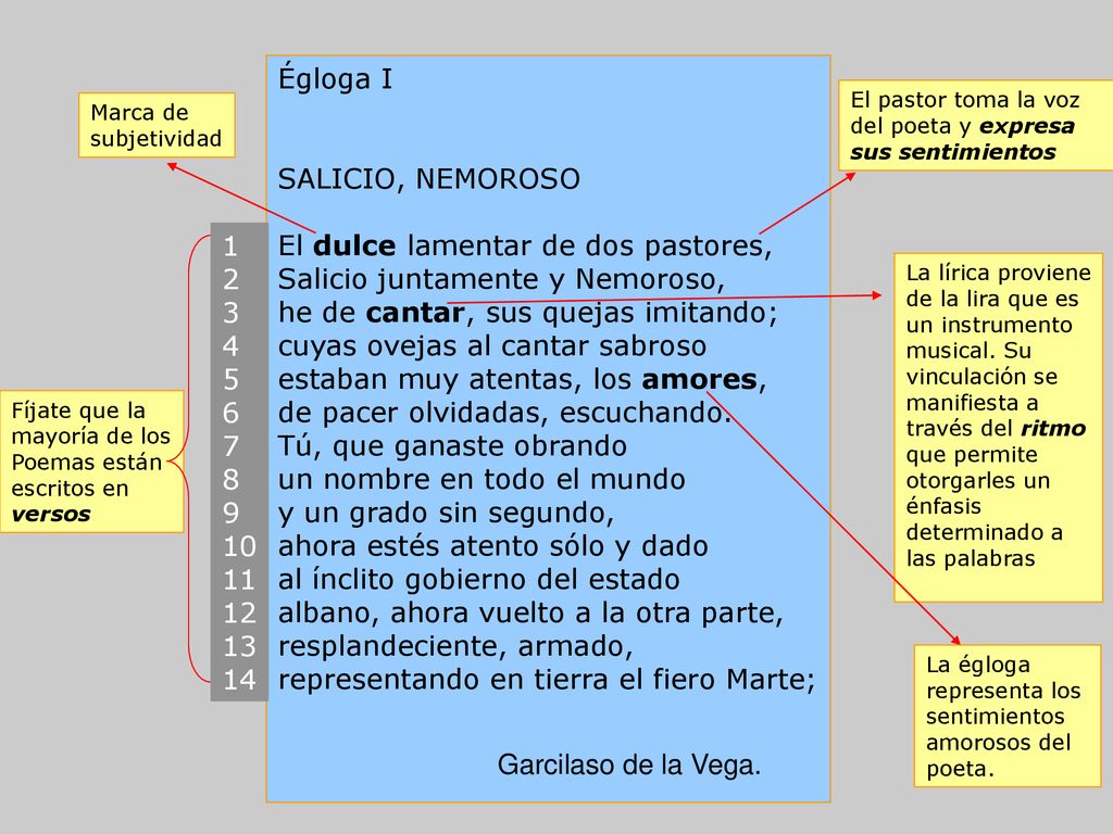 El dulce lamentar de dos pastores, Salicio juntamente y Nemoroso,